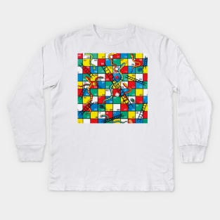 Snakes and Ladders 86 Kids Long Sleeve T-Shirt